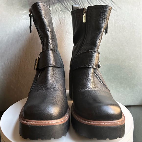 🌸BLONDO🌸 Rylyn Waterproof Bootie in Black Leather Size: 10 - Picture 10 of 14